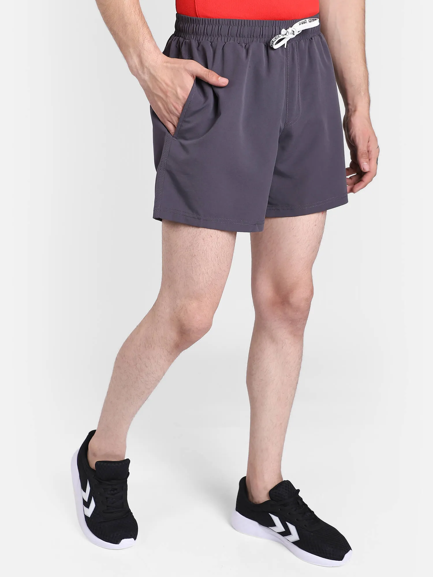 Lacop Men Polyester Black Short