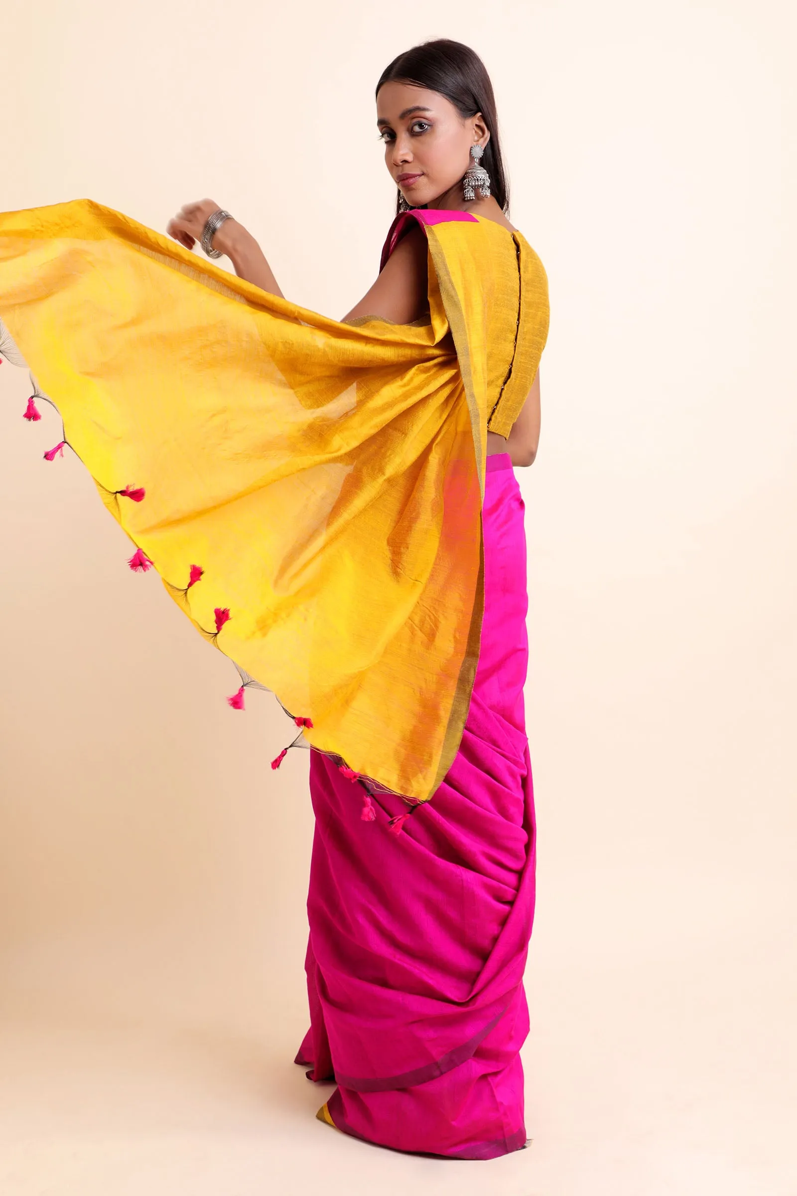 Lantana Cotton Silk Saree