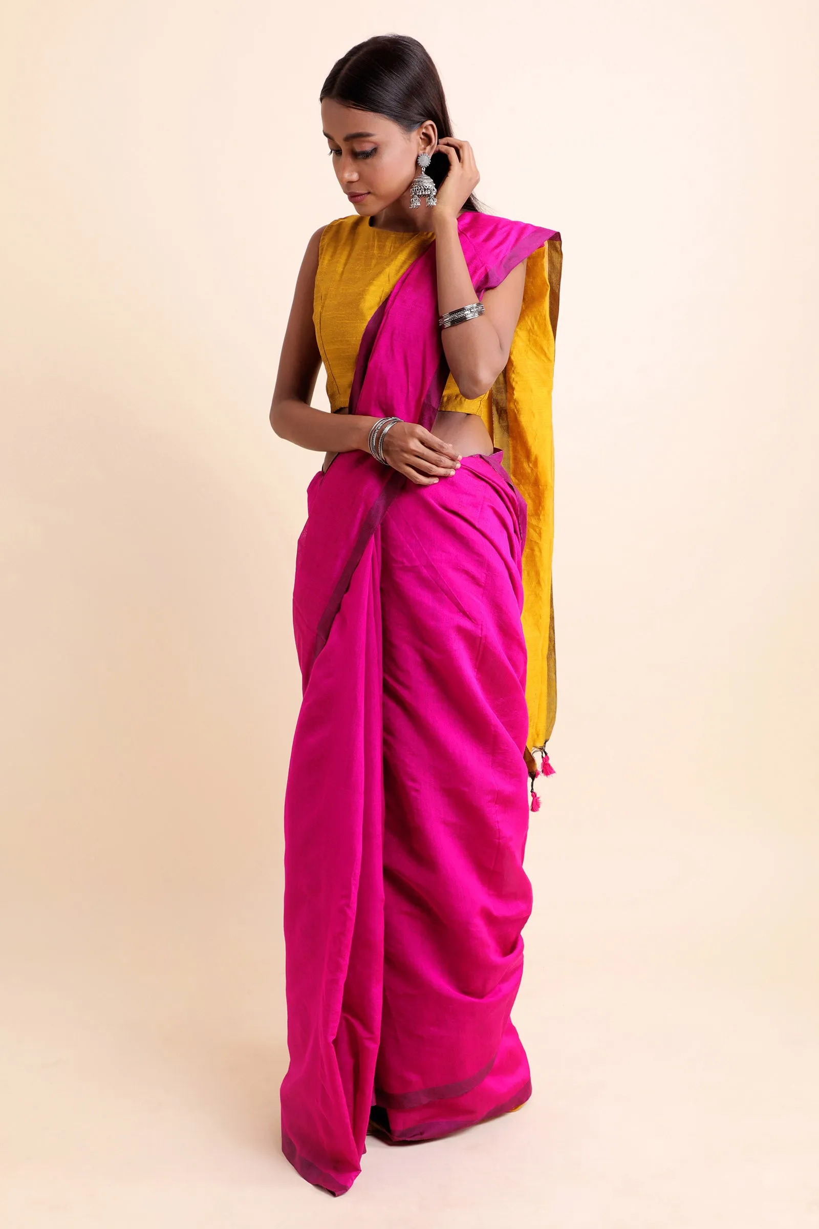 Lantana Cotton Silk Saree