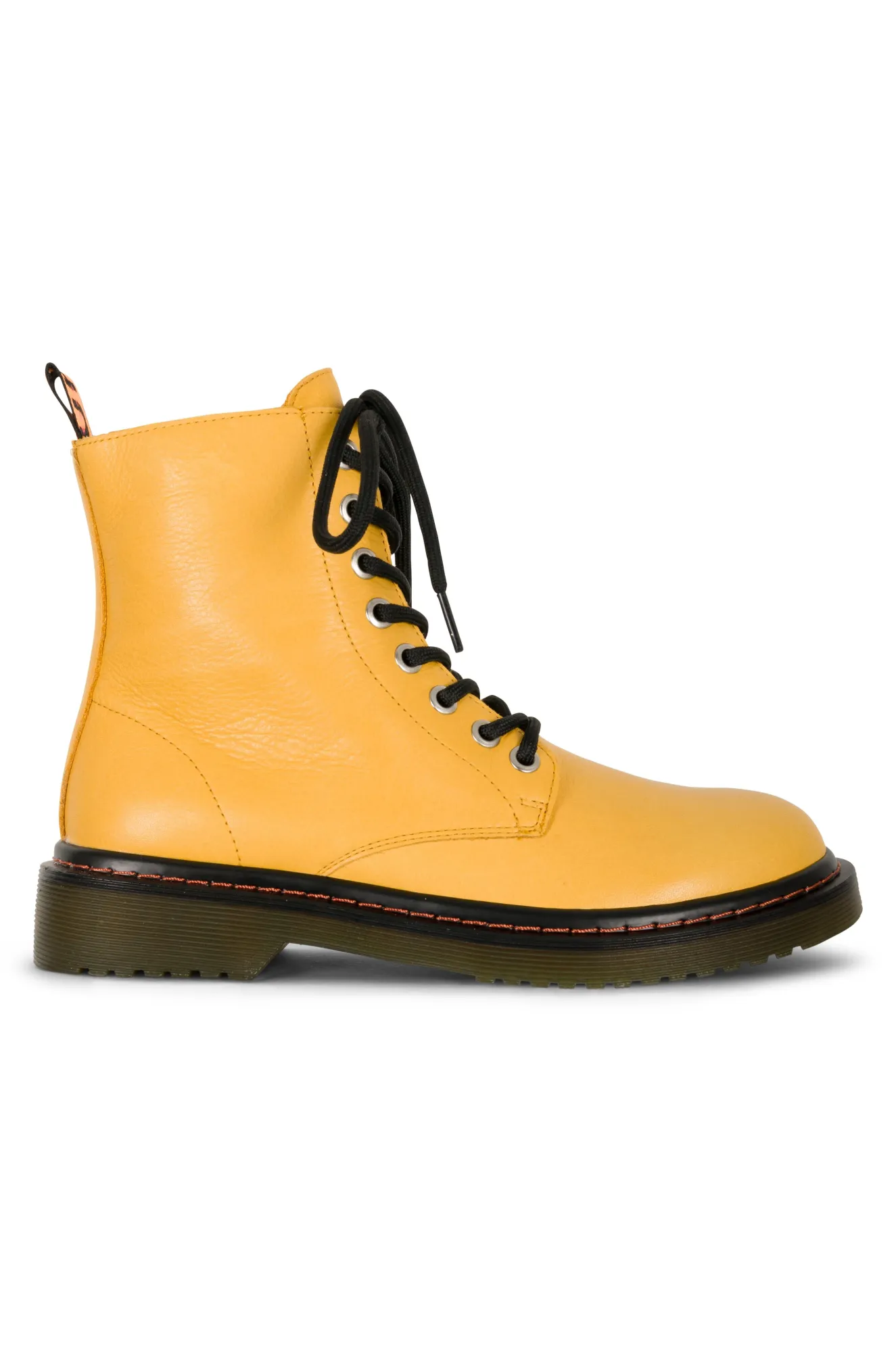 Leather Ankle Boot | MUSTARD | DEPTH ZZ