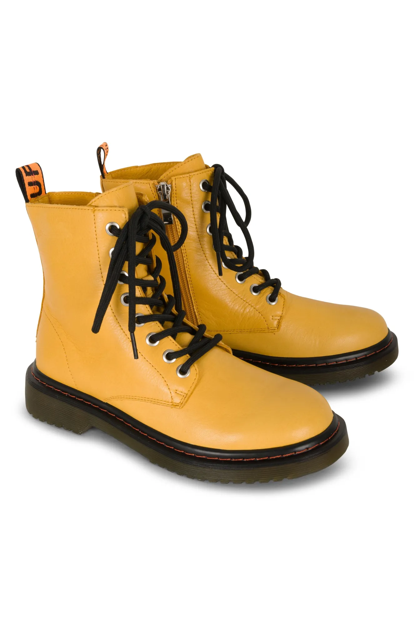 Leather Ankle Boot | MUSTARD | DEPTH ZZ