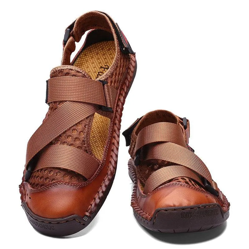 Libiyi Men's Casual Beach Breathable Plus Size Sandals