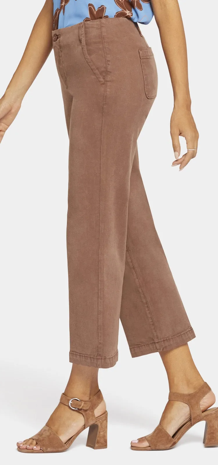 Marilyn Ankle Trouser Bruin Stretch Twill | Mocha