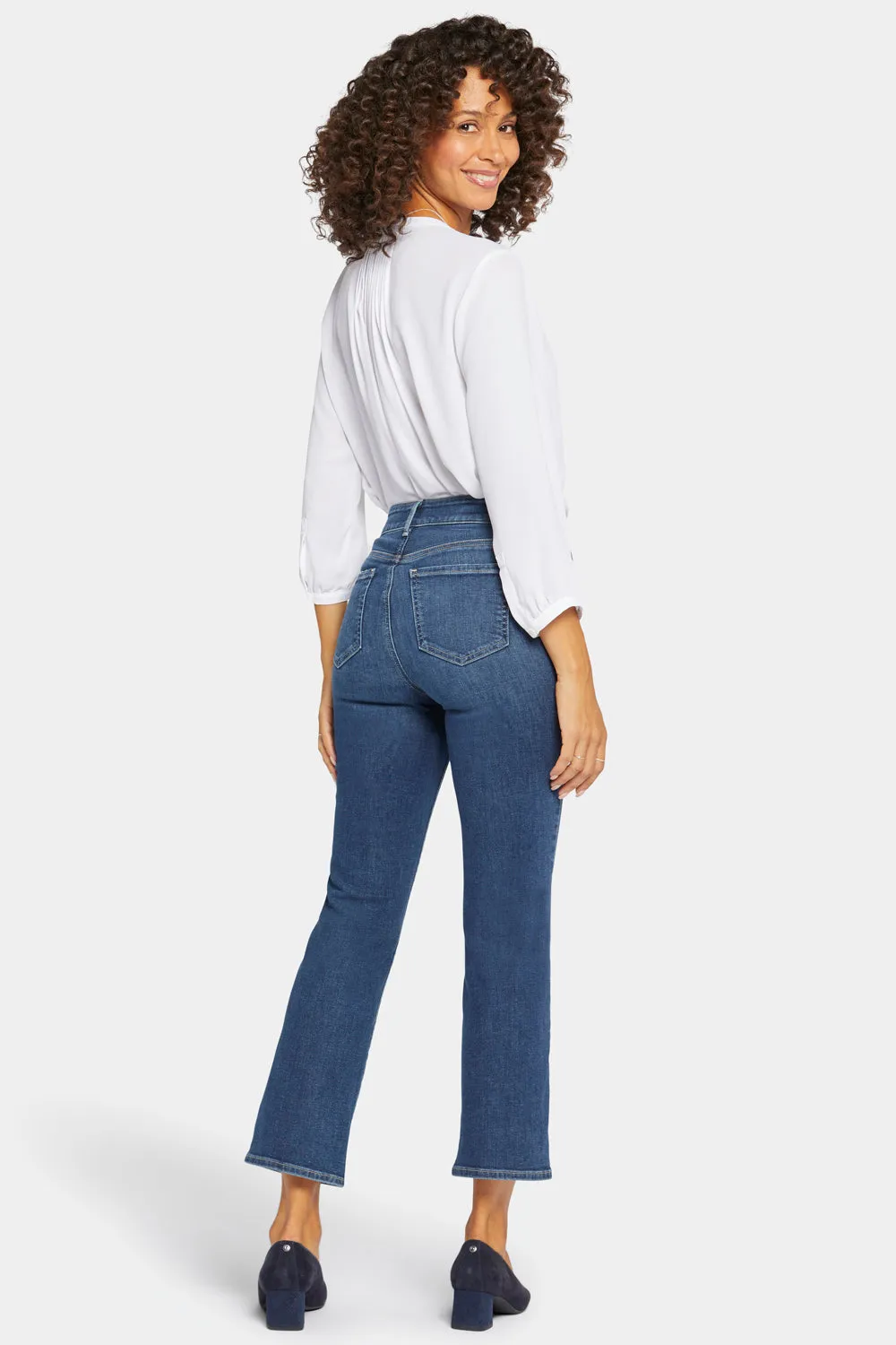 Marilyn Straight Ankle Jeans - Dimension