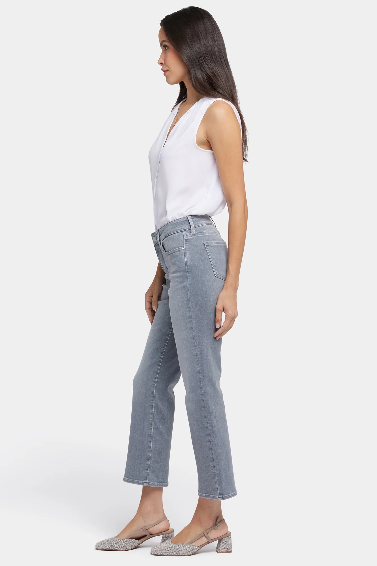 Marilyn Straight Ankle Jeans - Silverlake Trail