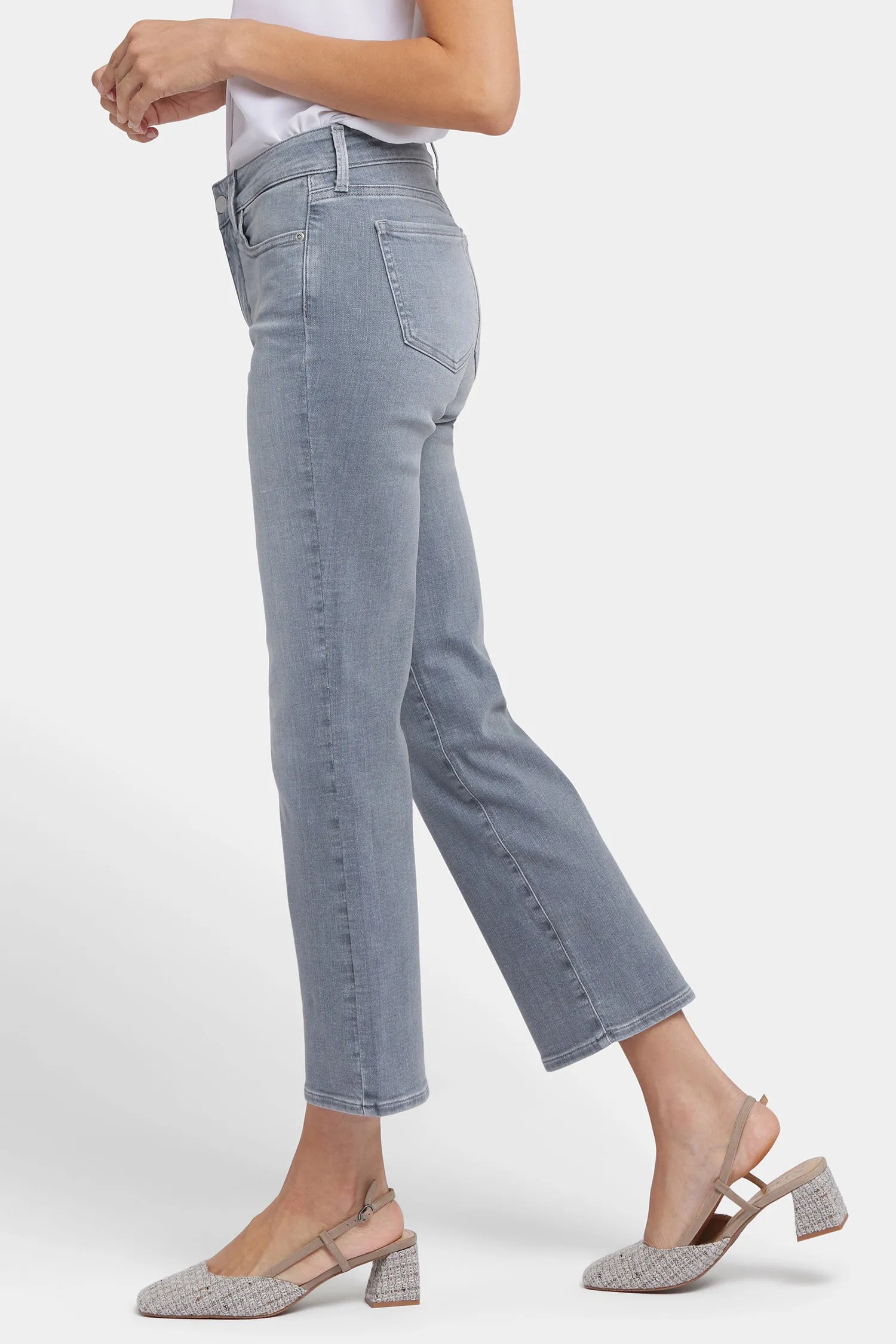 Marilyn Straight Ankle Jeans - Silverlake Trail