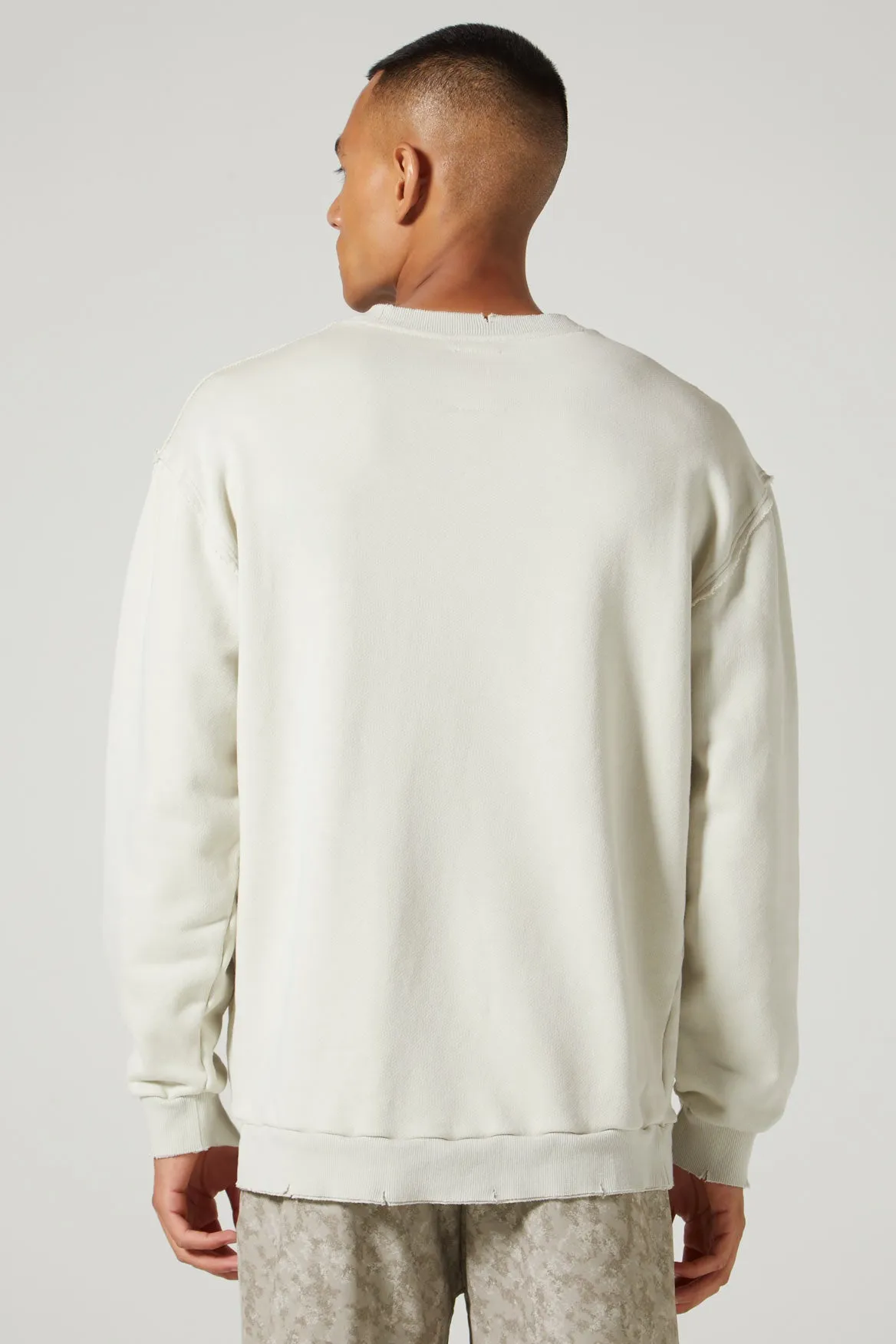 Max Distressed Sweatshirt Sand