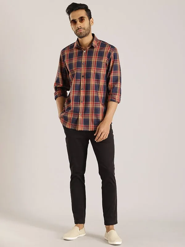 Men Checked Full Sleeve Cotton Shirt