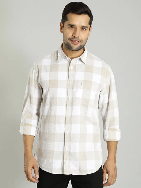 Men Checked Full Sleeve Cotton Shirt