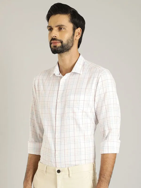 Mens Casual Full Sleeve Cotton Shirt - Classic Check Pattern