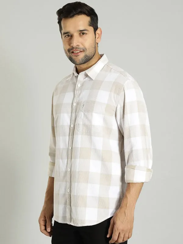 Men Checked Full Sleeve Cotton Shirt