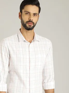 Mens Casual Full Sleeve Cotton Shirt - Classic Check Pattern