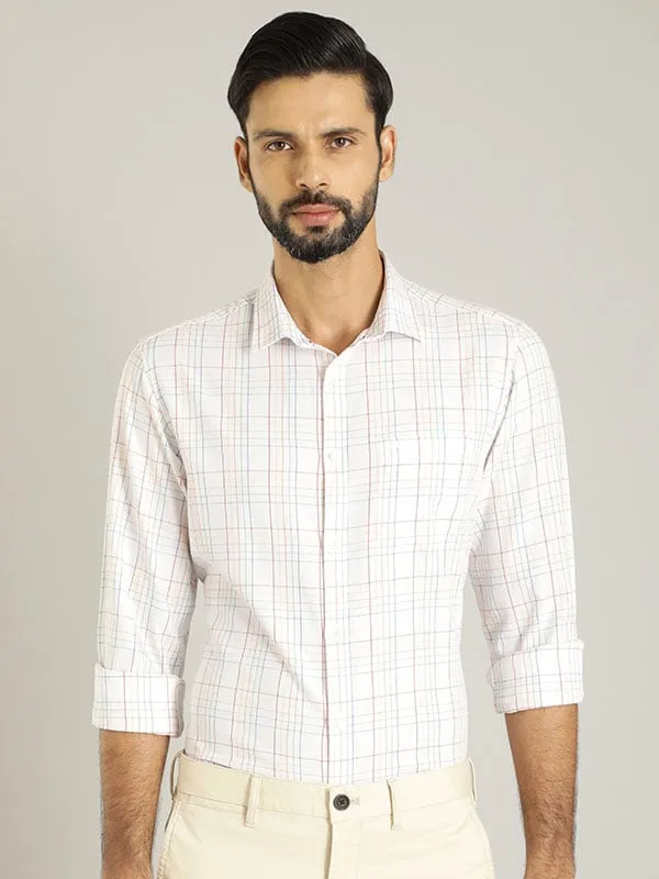 Mens Casual Full Sleeve Cotton Shirt - Classic Check Pattern