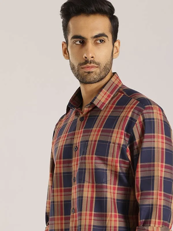 Men Checked Full Sleeve Cotton Shirt