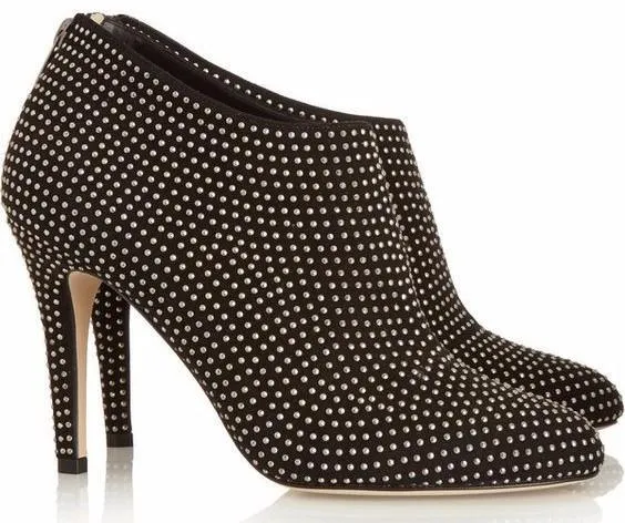 'Mendez' Studded Suede Ankle Boots