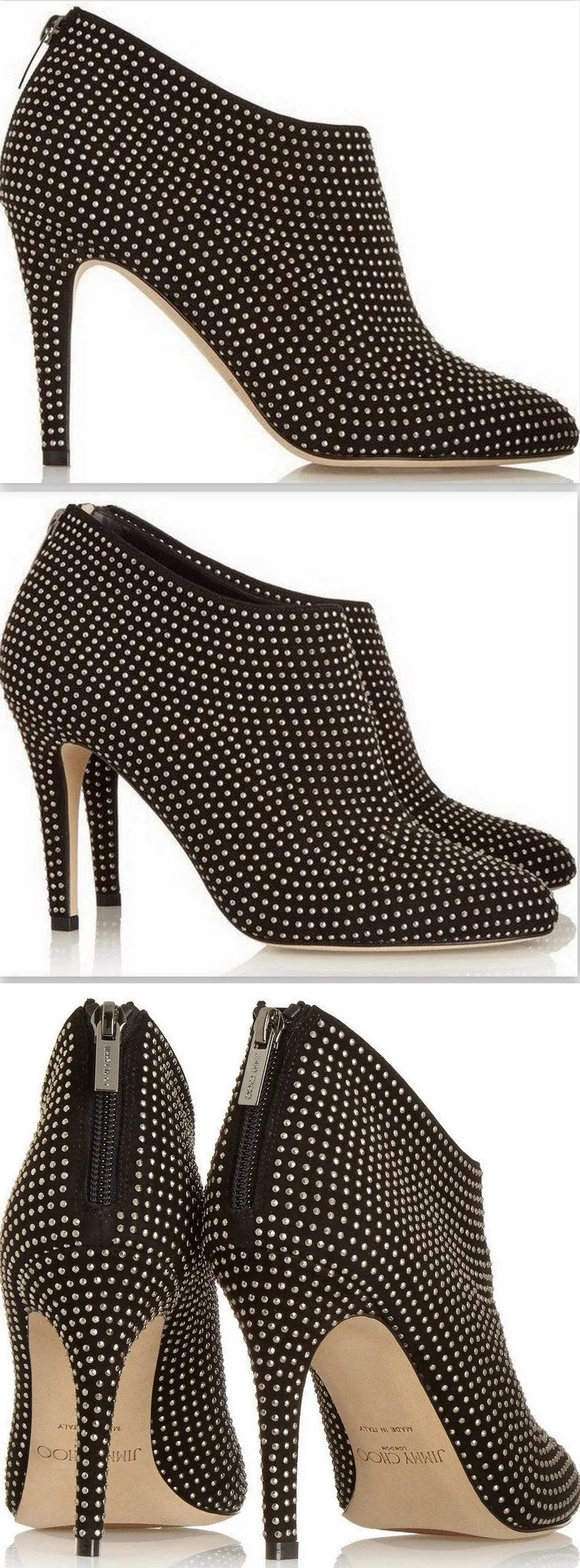 'Mendez' Studded Suede Ankle Boots