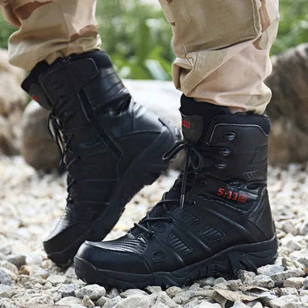 Military Train Tactics Ankle Men's Boots