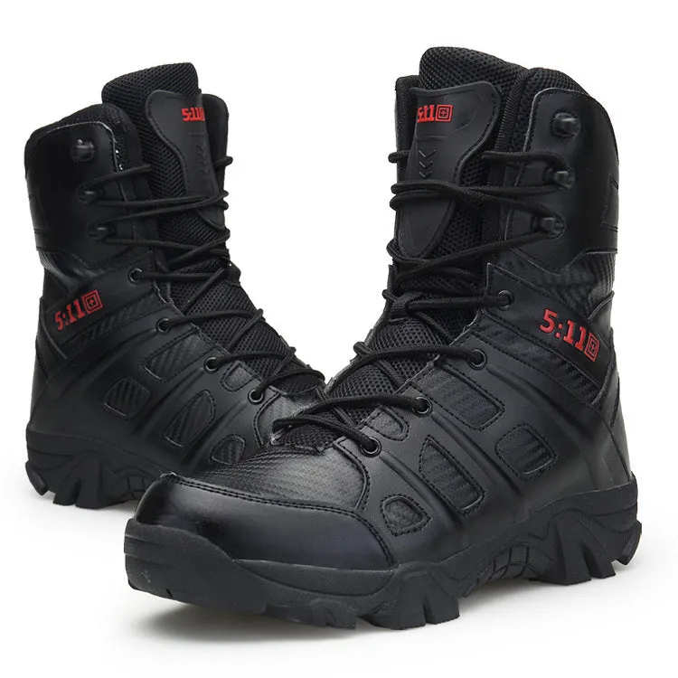 Military Train Tactics Ankle Men's Boots