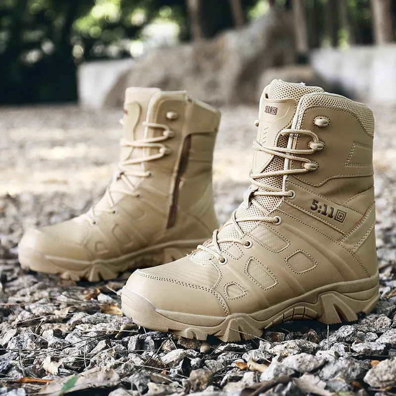 Military Train Tactics Ankle Men's Boots