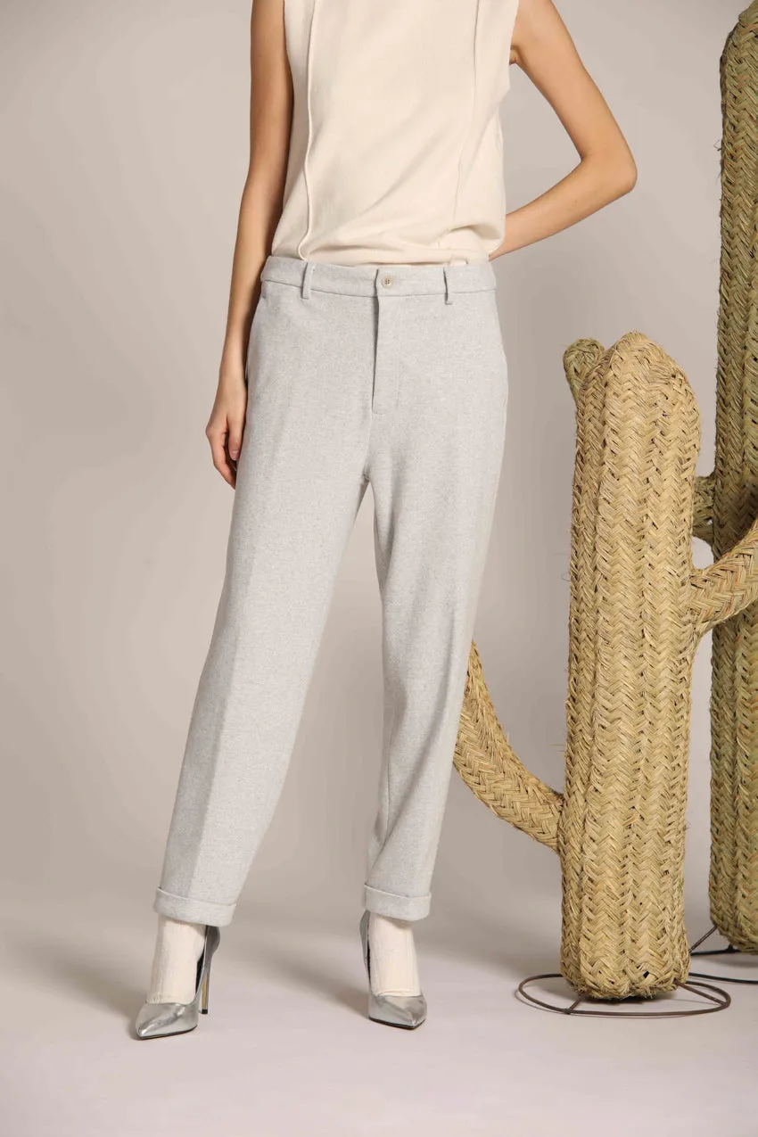 New York Cozy pantalone chino donna in jersey relaxed fit