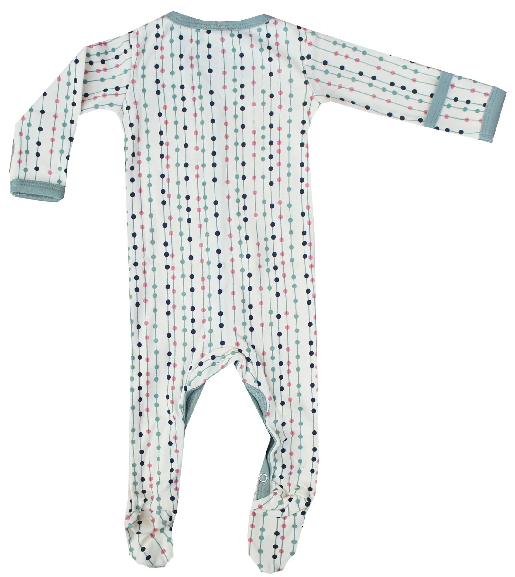 Organic Cotton Baby Clothes Footed Romper Sleeper GOTS Certified (Natural)