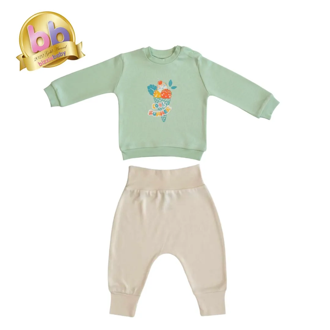 Organic Sweatshirt & Organic Baby Panties