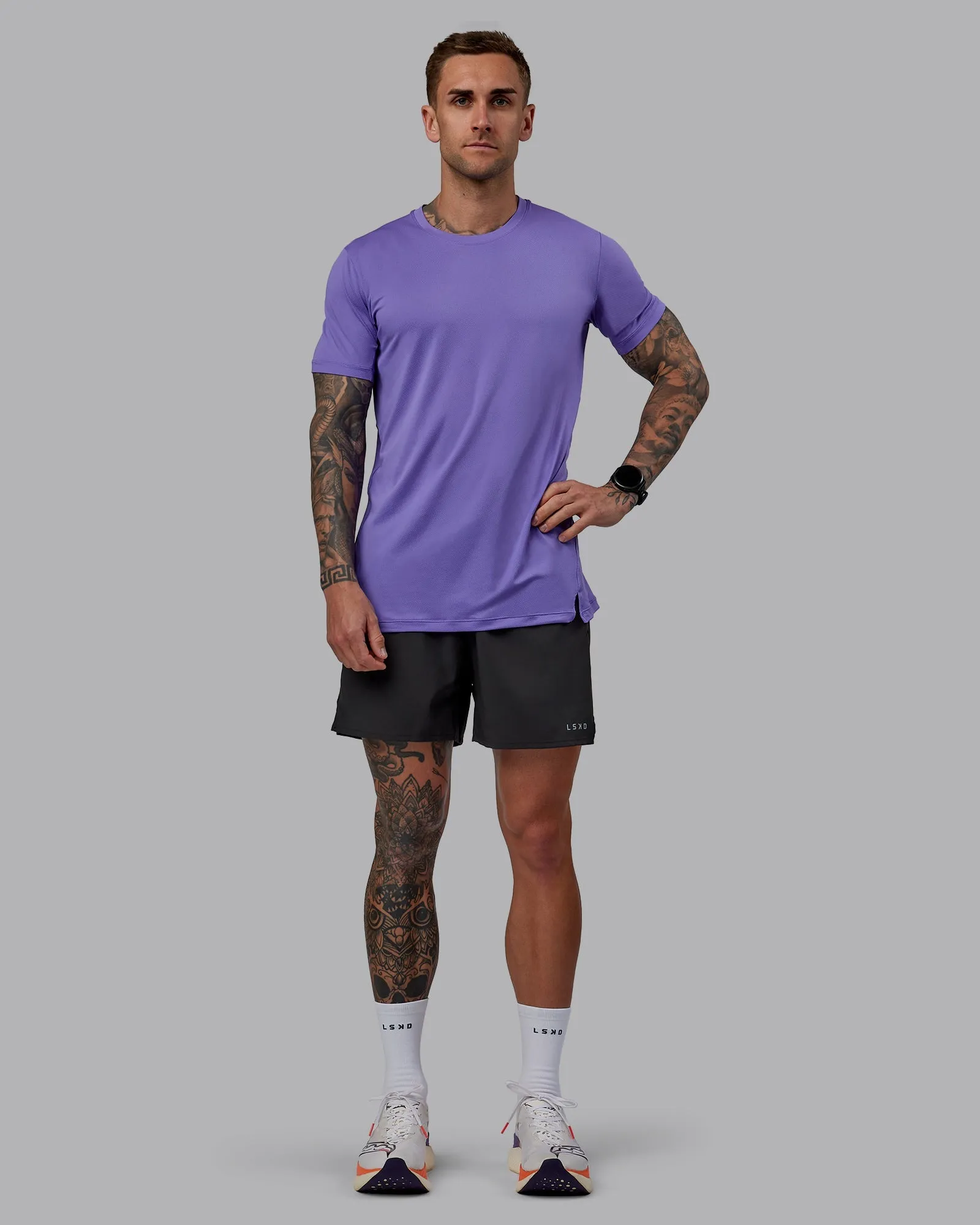 Pace Running Tee - Dahlia Purple