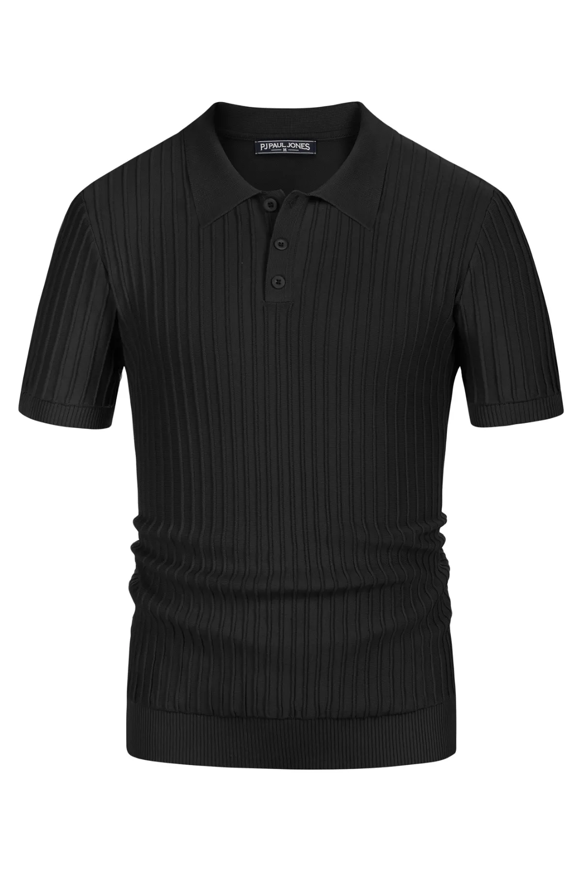 Paul Jones Mens Knit Polo Shirts Casual Short Sleeve Regular Fit Breathable Golf Pullover Shirts