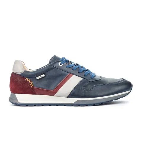 Mens Blue Pikolinos Cambil M5N-6258 Leather Shoes