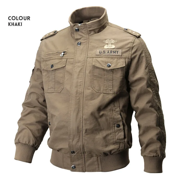 Plus Size Flight Jacket For Men