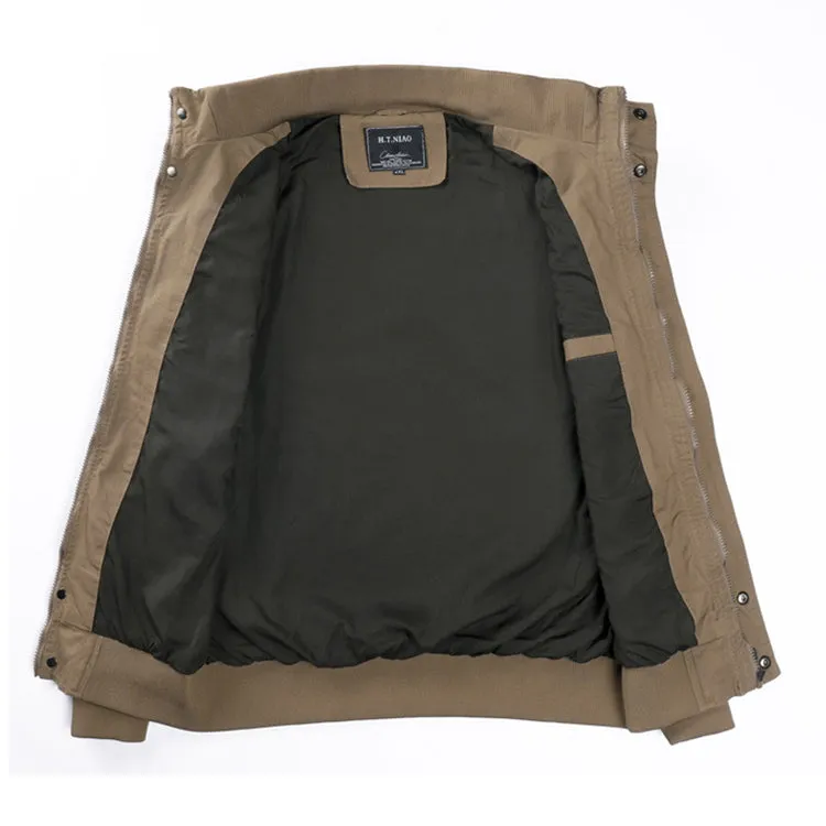 Plus Size Flight Jacket For Men