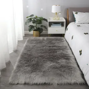 "Cozy Collection" Ultra Soft Fluffy Faux Fur Sheepskin Area Rug