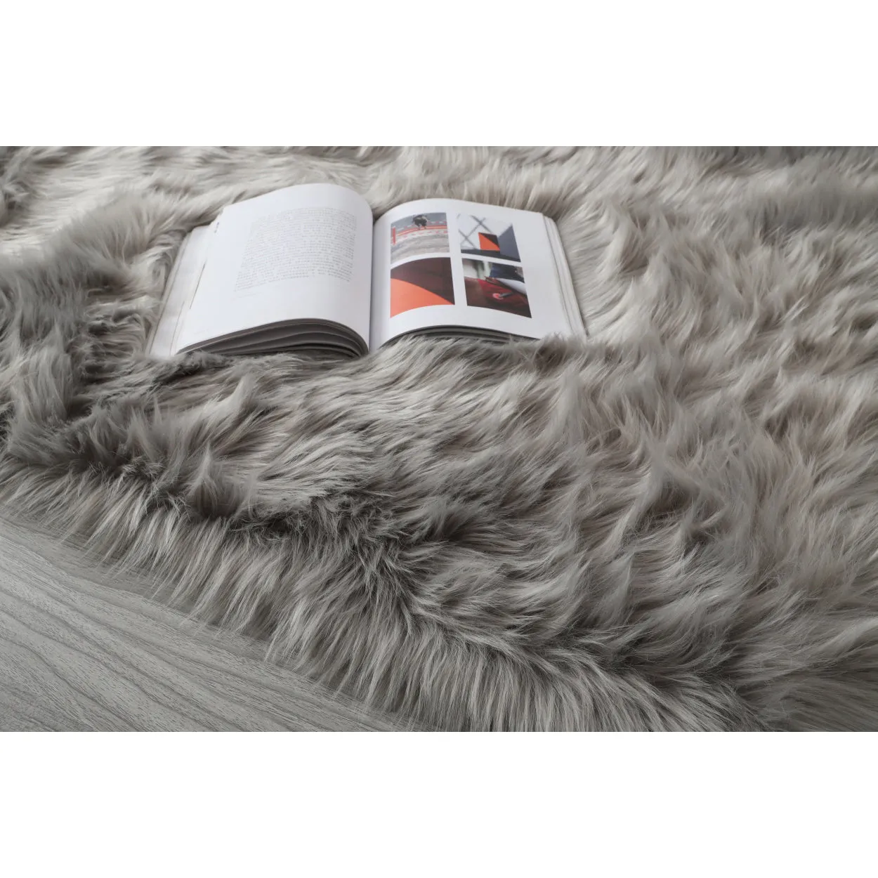 "Cozy Collection" Ultra Soft Fluffy Faux Fur Sheepskin Area Rug