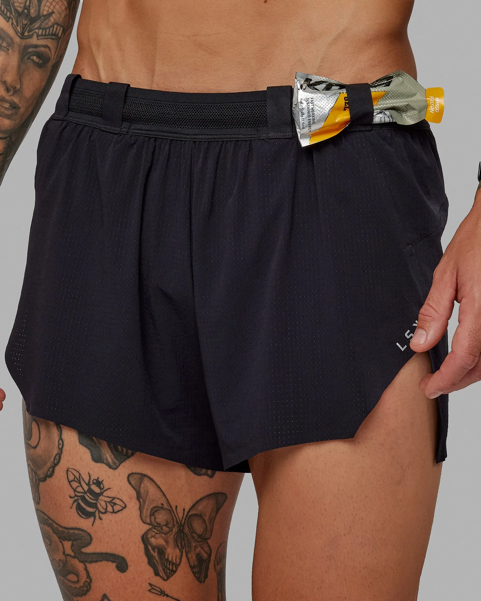 Race Day 3" Running Shorts - Black