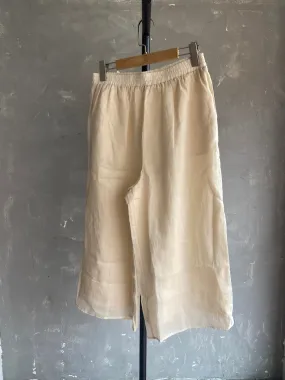 Ramie Ankle Pant (Beige)