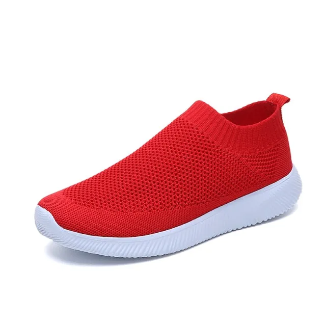 RIMOCY Breathable Mesh Platform Soft Ladies Sneakers