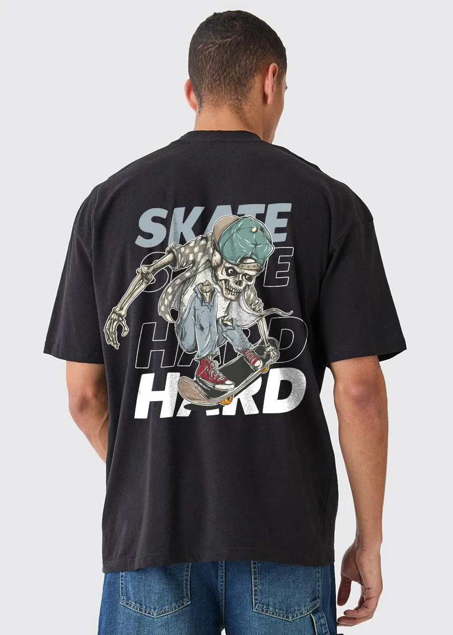 Skate Hard Men Oversized T-Shirt