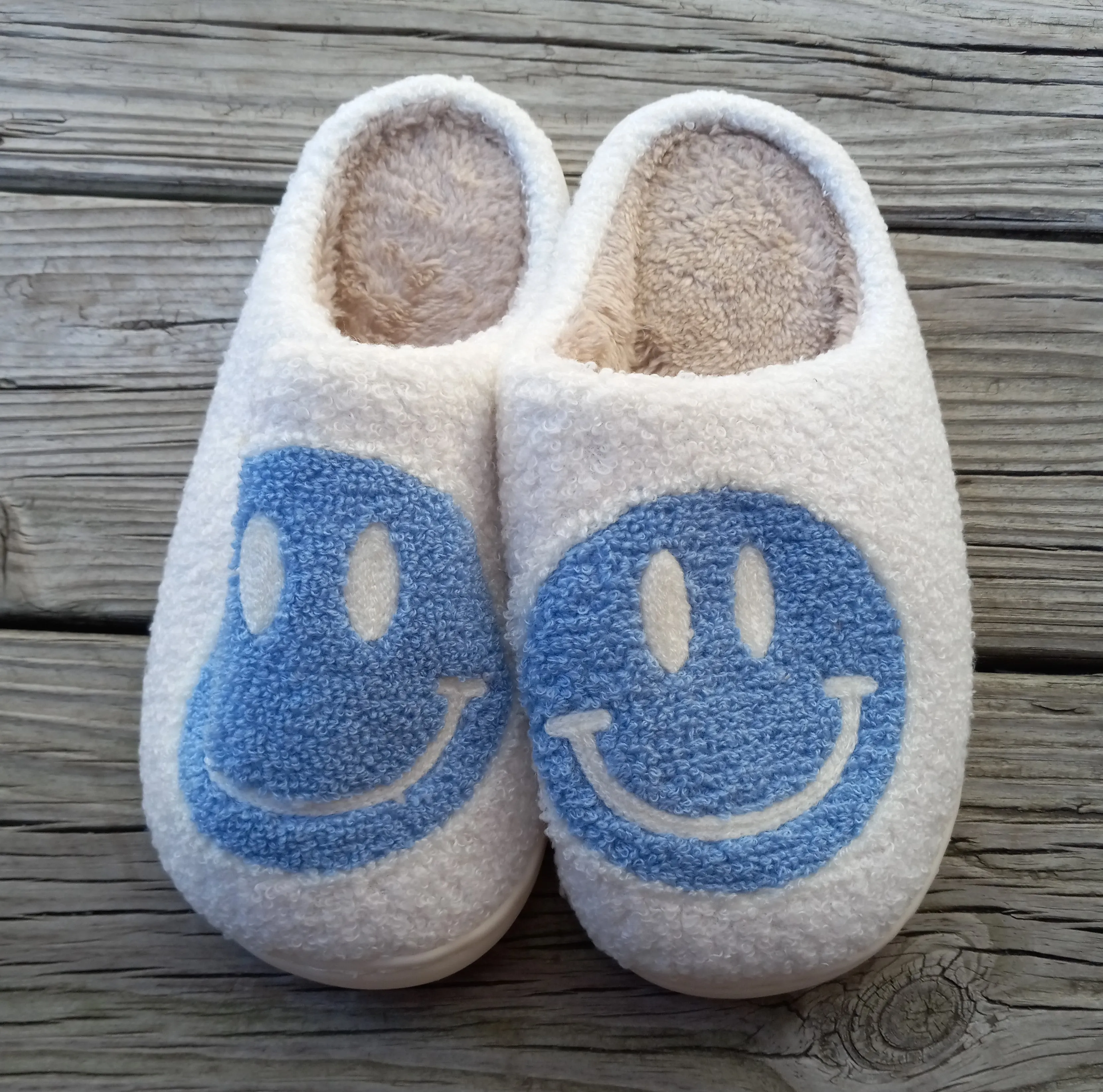 Smiley Face Cozy Slippers