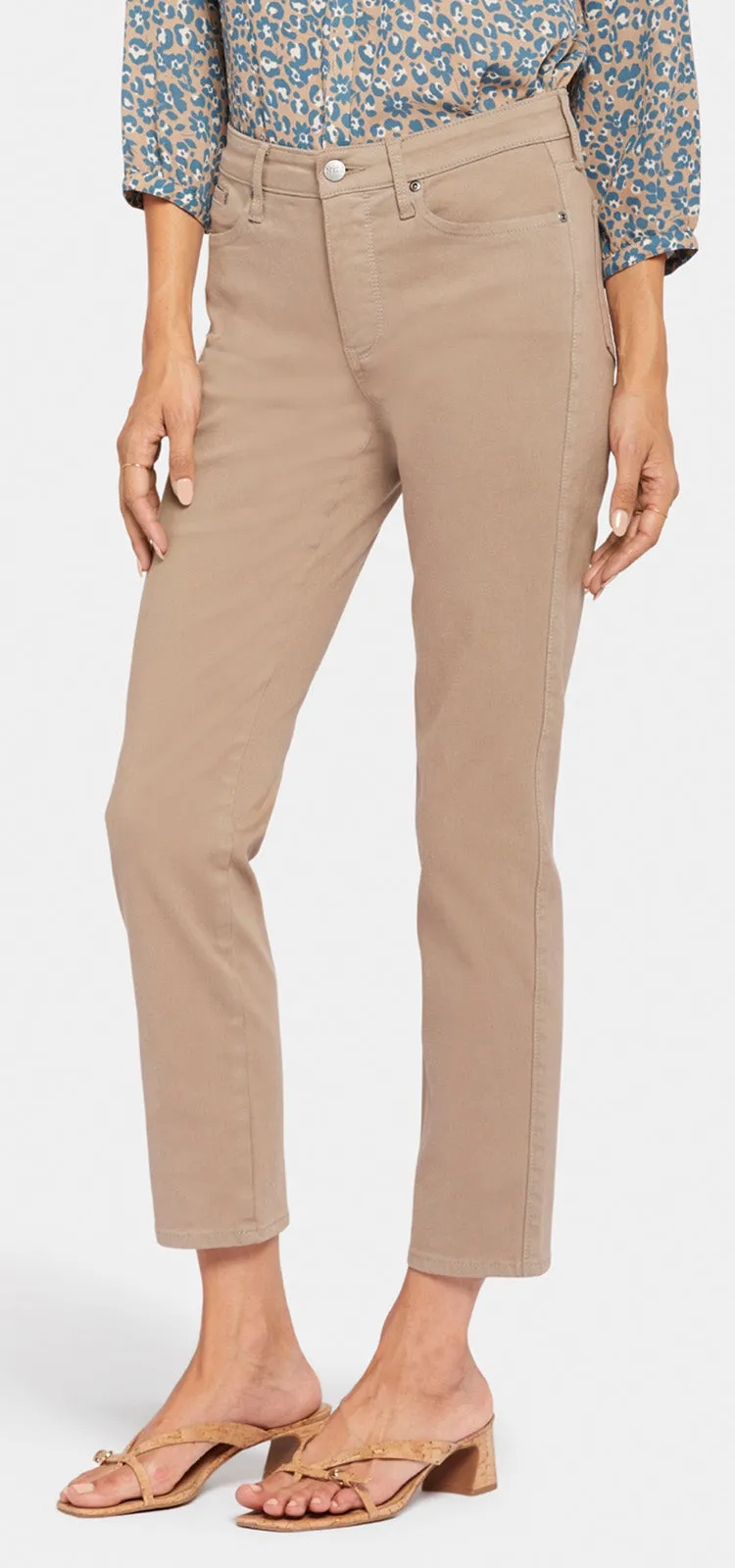 Stella Tapered Ankle Jeans Taupe | Saddle Wood