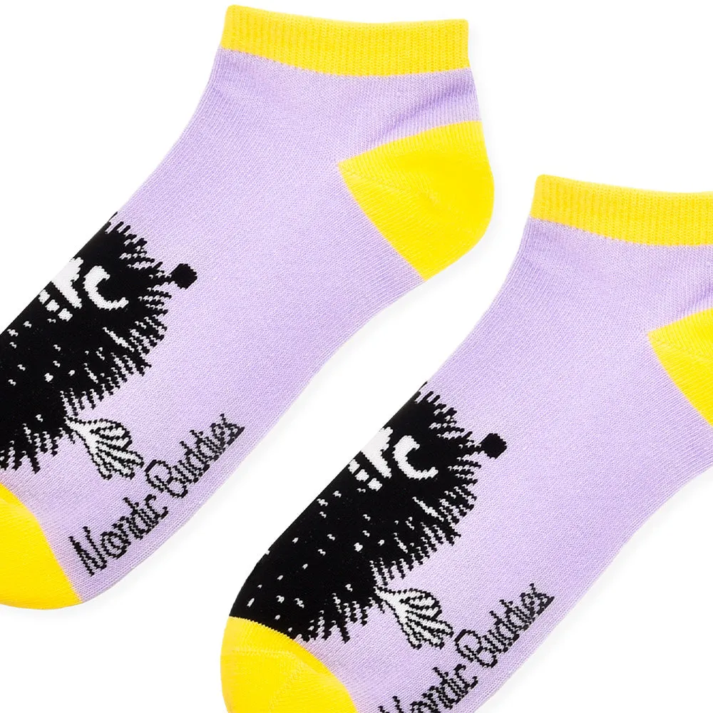 Stinky's Getaway Ladies Ankle Socks - Lilac