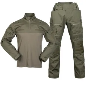 Stretchy Breathable Military Style Shirt Pant Suits Tactical Training Sets