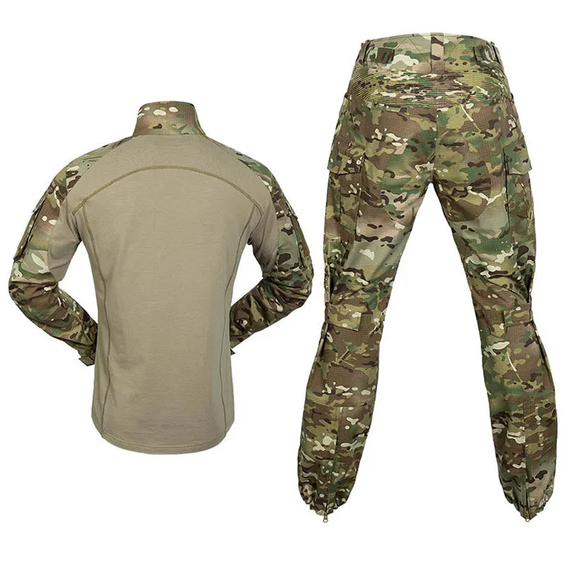 Stretchy Breathable Military Style Shirt Pant Suits Tactical Training Sets