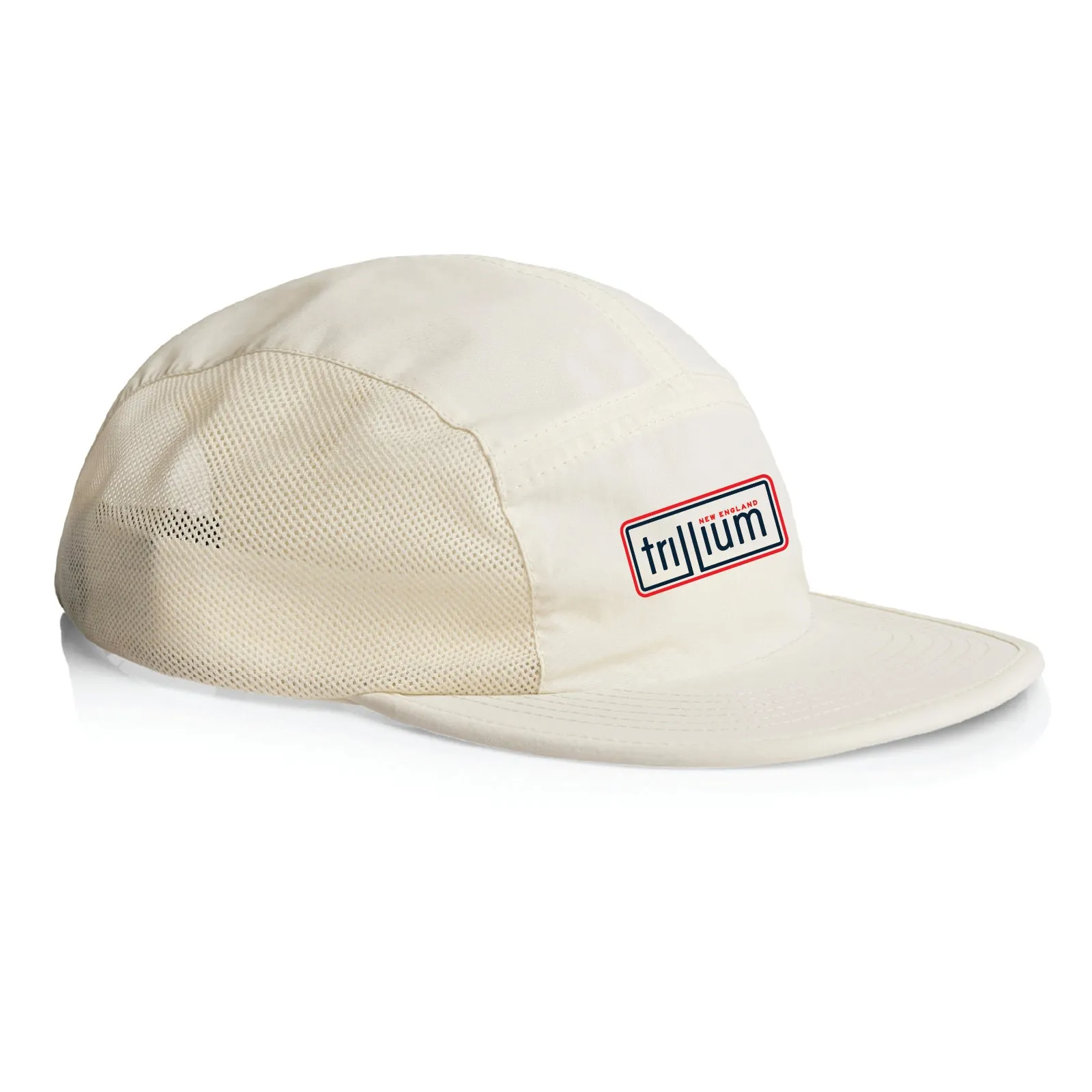 Optimized Title: Stylish Trillium White Parallel Box Logo Running Hat for Men and Women - Lightweight and Breathable Sports Cap