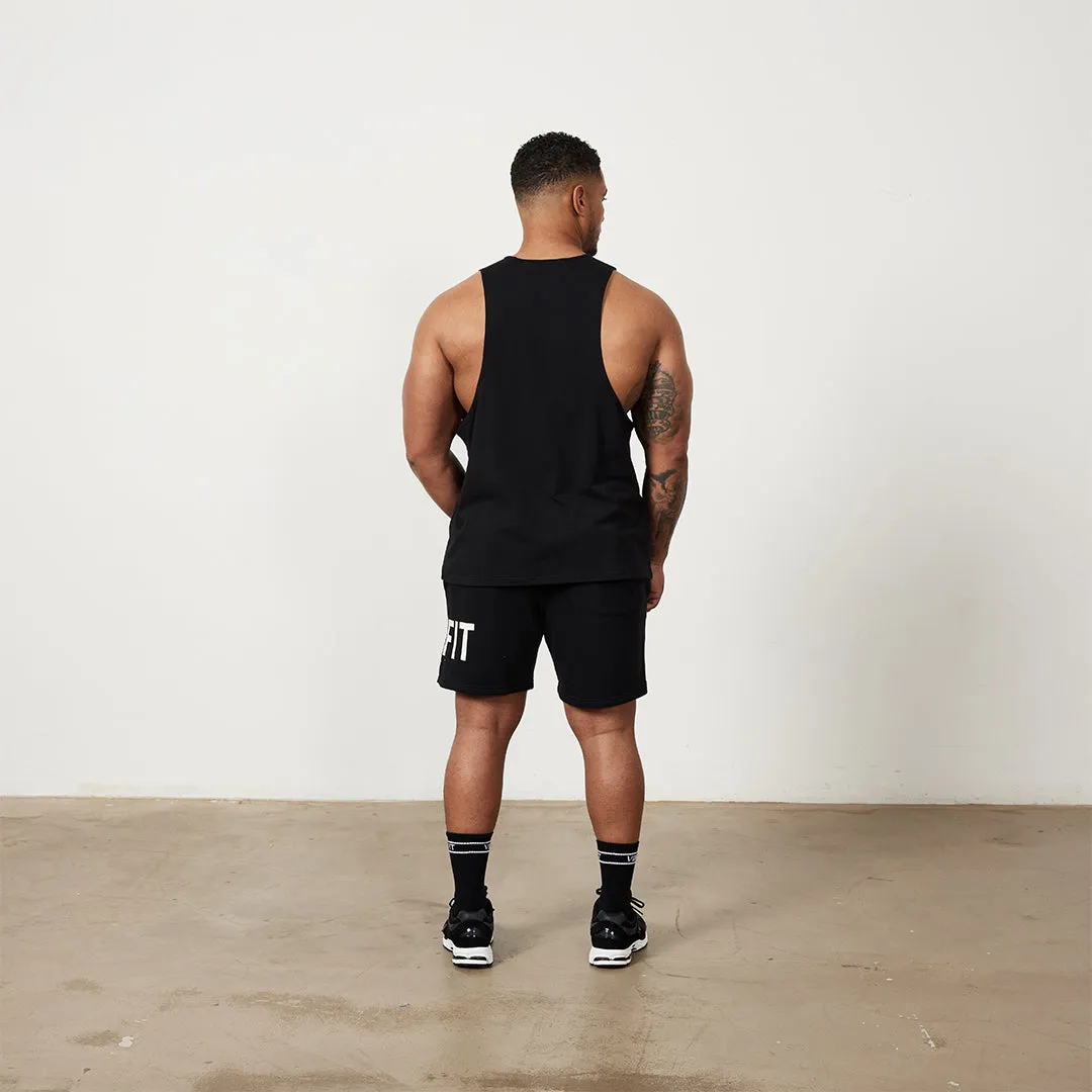 Vanquish VQFIT Distressed Print Black Shorts