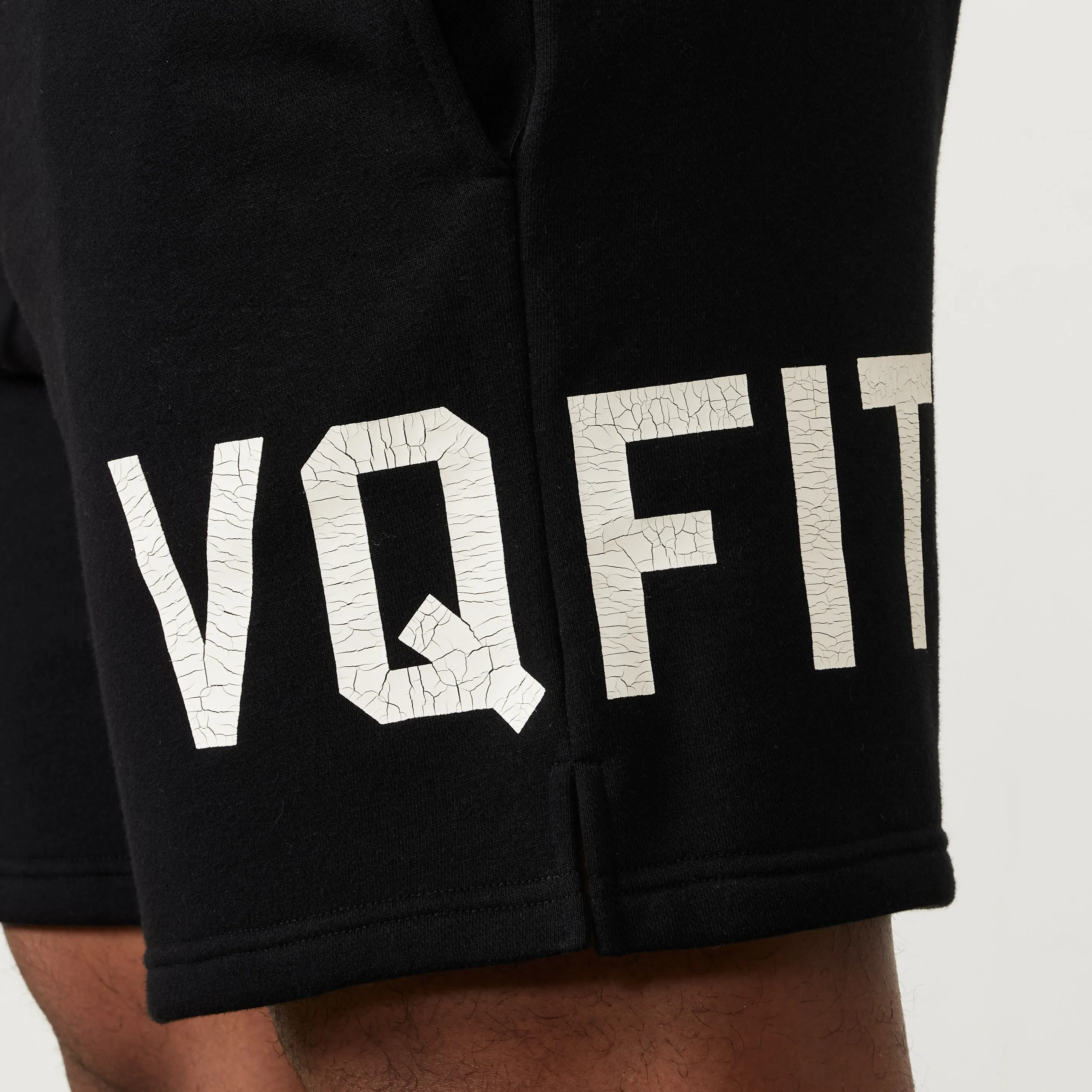 Vanquish VQFIT Distressed Print Black Shorts