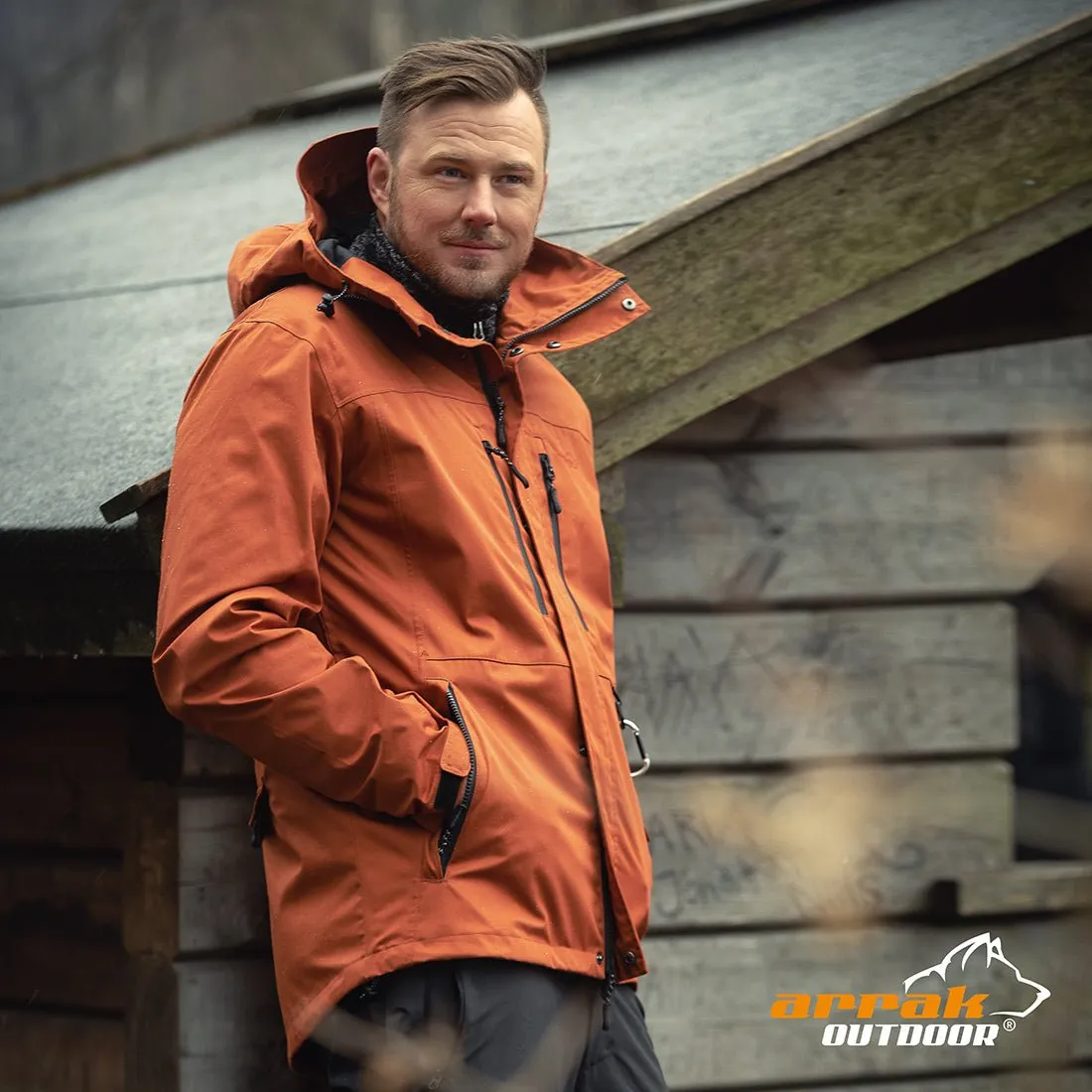 Waterproof Summit Jacket Men (Burnt Orange)