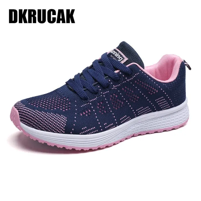 Women Breathable Lightweight Flat Sneakers