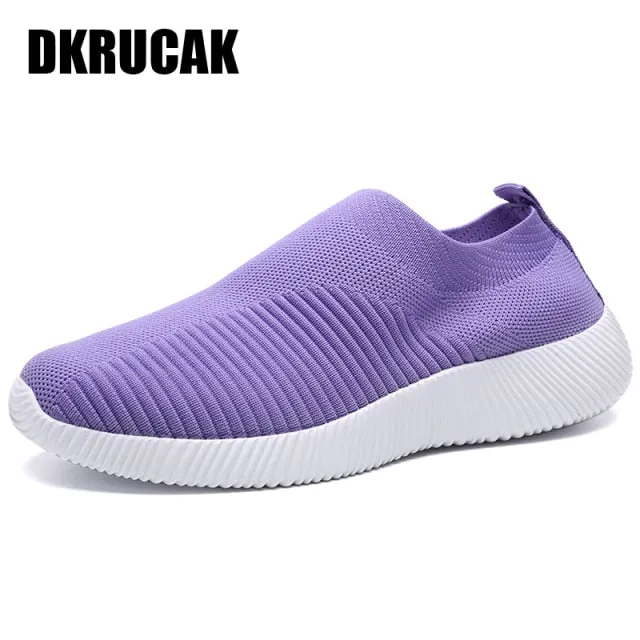 Women Breathable Lightweight Flat Sneakers