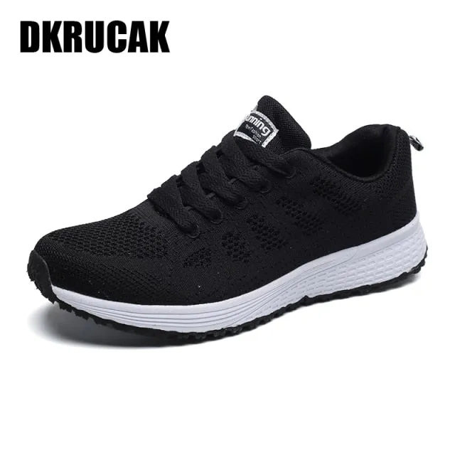 Women Breathable Lightweight Flat Sneakers