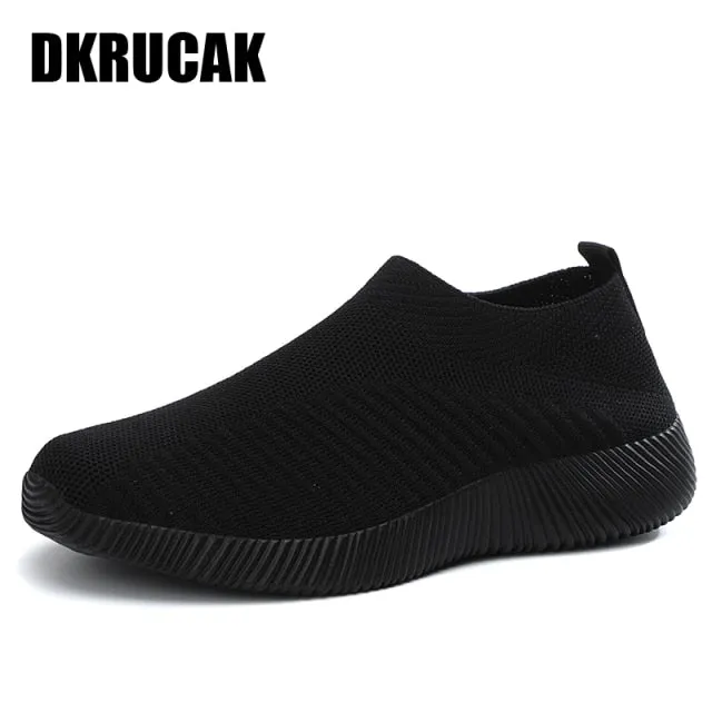 Women Breathable Lightweight Flat Sneakers